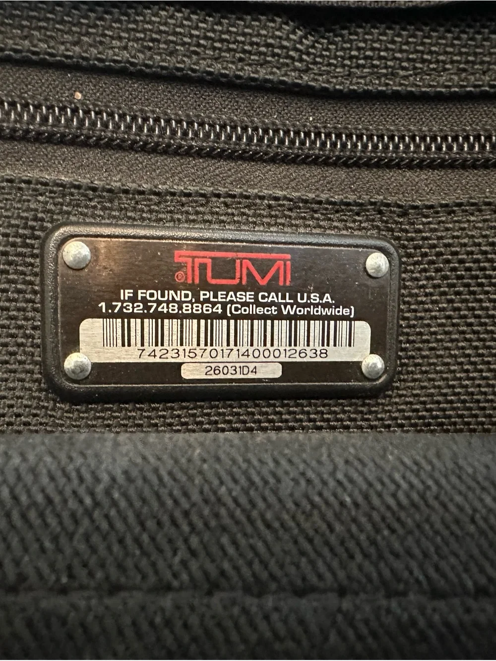 Tumi briefcase laptop bag,